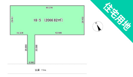 標津町字川北基線